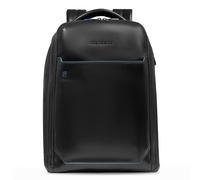 Piquadro Blue Square Daypack Leather 42 cm Laptop compartment black