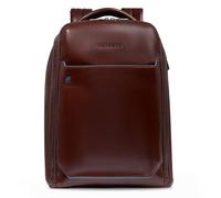 Piquadro Blue Square Daypack Leather 42 cm Laptop compartment brown