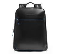 Piquadro Blue Square Daypack RFID protection Leather 37 cm Laptop compartment black