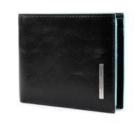 Piquadro - Blue Square Leather Compact Wallet - Men - Black