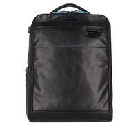 Piquadro Blue Square Revamp Business backpack Leather 41 cm Laptop compartment black