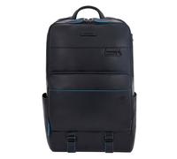 Piquadro Blue Square Revamp Business backpack RFID protection Genuine Leather 43 cm Laptop compartment blue