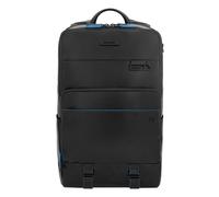 Piquadro Blue Square Revamp Business backpack RFID protection Leather 43 cm Laptop compartment black