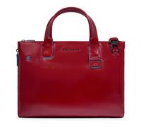 Piquadro Blue Square Shopper Bag Leather 38 cm Laptop compartment with expansion pleat red
