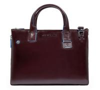 Piquadro Blue Square Shopper Bag Leather 38 cm Laptop compartment with expansion pleat red
