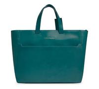 Piquadro Blue Square Shopper Bag Leather 40 cm petrol