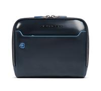 Piquadro Blue Square Shoulder bag Genuine Leather 21 cm blue