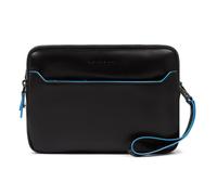 Piquadro Blue Square Shoulder bag Genuine Leather 23 cm black