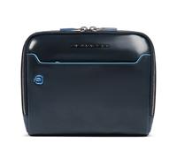 Piquadro Blue Square Shoulder bag Leather 21 cm blue