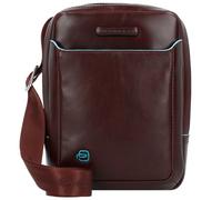 Piquadro Blue Square shoulder bag leather 22 cm brown