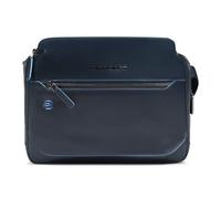 Piquadro Blue Square Shoulder bag Leather 27 cm blue