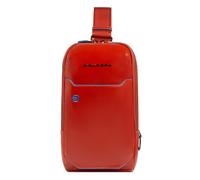 Piquadro Blue Square shoulder bag leather 28 cm red