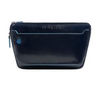 Piquadro Blue Square Shoulder bag Leather 30 cm blue