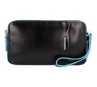 Piquadro Blue Square wrist bag leather 21 cm black