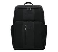 Piquadro Brief travel backpack leather 43 cm laptop compartment black