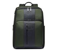 Piquadro Brief travel backpack leather 43 cm laptop compartment green