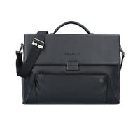 Piquadro Briefcase Leather 42 cm Laptop compartment black