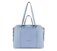 Piquadro Circle laptop bag leather 40 cm laptop compartment blue