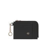 PIQUADRO Circle leather card-holder - Black One Size