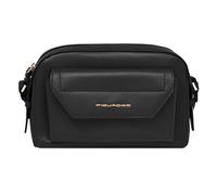 Piquadro Circle Shoulder bag Genuine Leather 23 cm black
