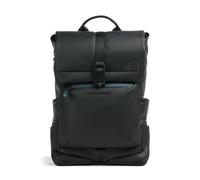 Piquadro Corner Special Rolltop backpack, 17L, unisex, black