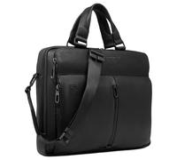 Piquadro Designer Black 14 Inch Laptop Briefcase Work Bag
