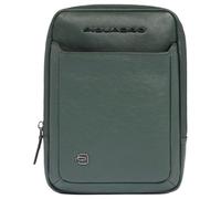 Piquadro Designer Men’s Square Crossbody Bag Black Green