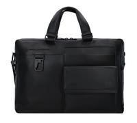 Piquadro Finn Briefcase Leather 38 cm black