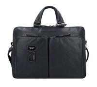 Piquadro Harper Briefcase Genuine Leather 40 cm Laptop compartment black
