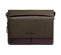 Piquadro Harper Briefcases Messenger Leather 37 cm Laptop compartment olive
