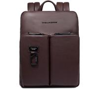 Piquadro Harper Daypack Leather 38 cm Laptop compartment brown