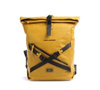 Piquadro Harper backpack leather 48 cm laptop compartment yellow
