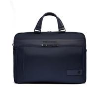 Piquadro - Leather and Fabric Work Laptop Bag 15.6" - Men - Blue