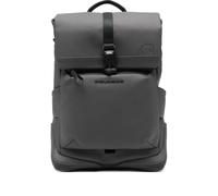 PIQUADRO logo-detail flap backpack - Grey One Size