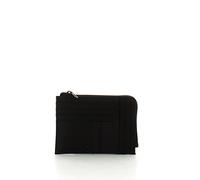 PIQUADRO Men's Pu1243s117r Coin Purse, Credit Cards, Leather_Fabric, Black, One Size