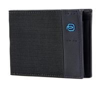 PIQUADRO Men's Wallet with Coin Purse, Chevron/Blue, Taglia Unica, Contemporary