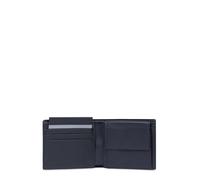 PIQUADRO Men's Wallet with Coin Purse Unisex Fabric/Bio-Based Material, N-Black, Taglia Unica, Streetwear