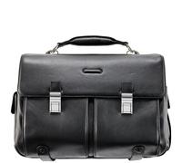 Piquadro Mode briefcase leather 43 cm laptop compartment black