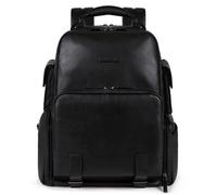 Piquadro Mode Special backpack leather 43 cm laptop compartment black