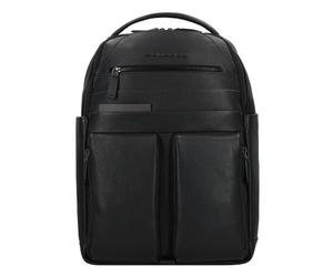 Piquadro Paavo Business backpack Leather 42 cm Laptop compartment black