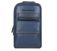 Piquadro Shoulder bag Leather 20 cm blue