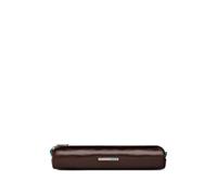 PIQUADRO small leather pencil case - Brown One Size