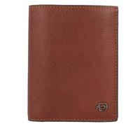 Piquadro Uomo wallet leather 9.5 cm brown