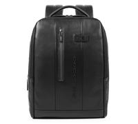Piquadro Urban backpack leather 41 cm laptop compartment black