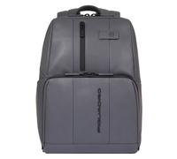 Piquadro Urban Daypack RFID protection Genuine Leather 40 cm Laptop compartment gray