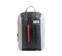 Piquadro Urban backpack leather 39 cm laptop compartment grey