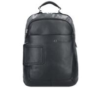 Piquadro Vibe Daypack Genuine Leather 42.5 cm Laptop compartment black