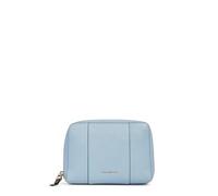 Piquadro Women's leather make-up bag, blue / beige, Casual