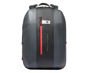 Piquadro Zaino Daypack Genuine Leather 42 cm Laptop compartment black