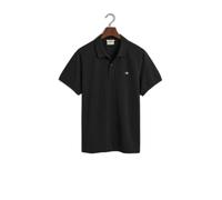 Piqué cotton polo Gant Shield Noir L